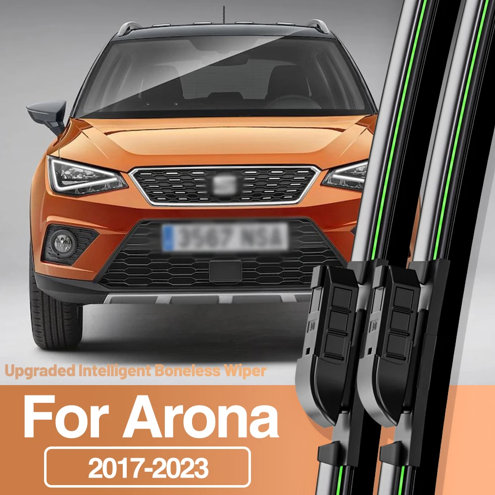 

2pcs For Seat Arona 2017-2023 Front Windshield Wiper Blades Windscreen Window Accessories 2018 2019 2020 2021 2022