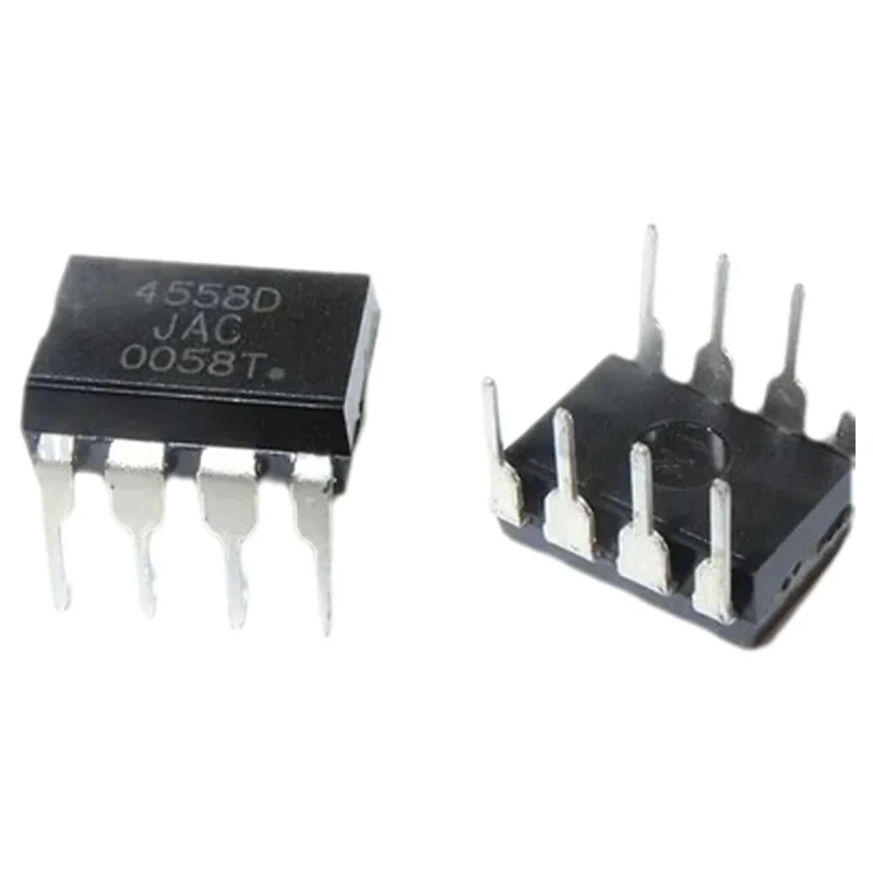 10PCS JRC4558D DIP-8 Op Amp Integrated Circuit IC IP New 4558 4558D DIP 8-Pin for Electronics Projects