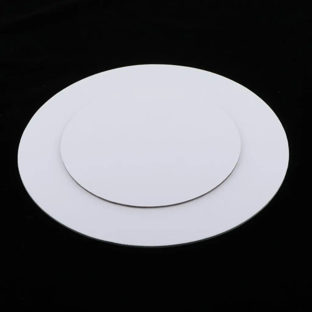 Round Blank Wood Stretched Canvas Panels Board for Oil Acrylic Painting