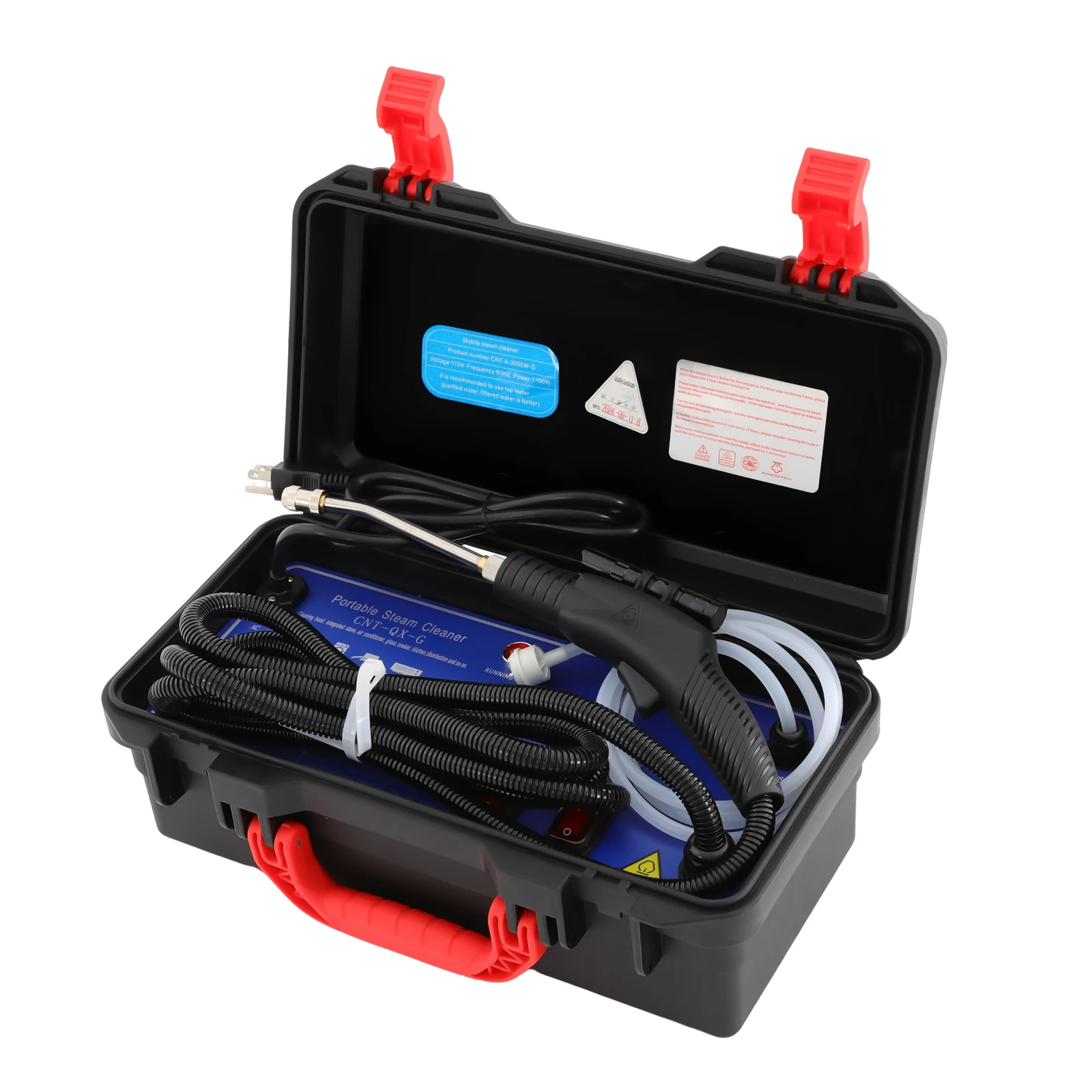 

High Pressure Steam Cleaner, 1700W Handheld High Temp Portable Cleaning Machine Tankless and Heavy Duty