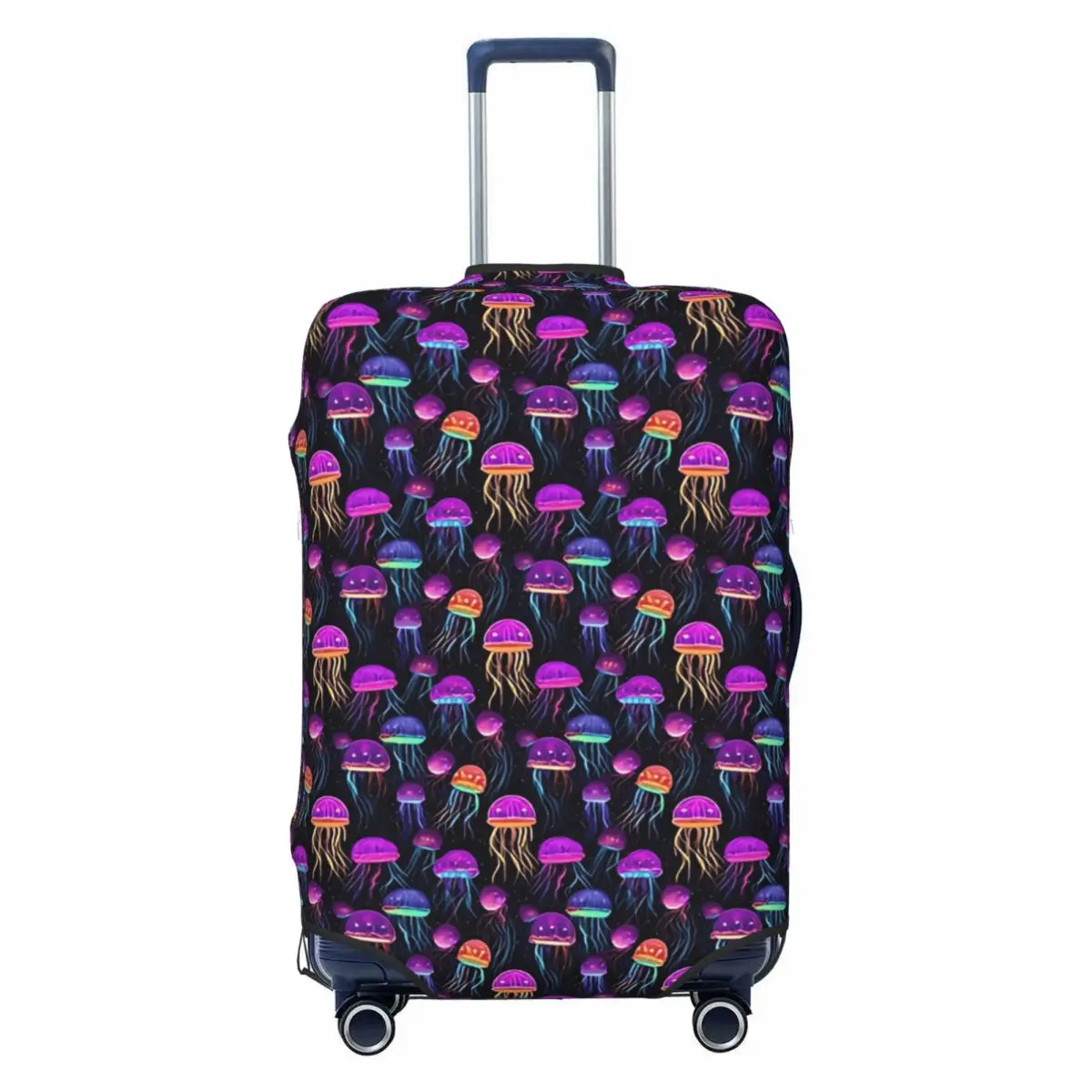 

Luminescent Rainbow Jellyfish Suitcase Cover Holiday Elastic Luggage Accesories Business Protection