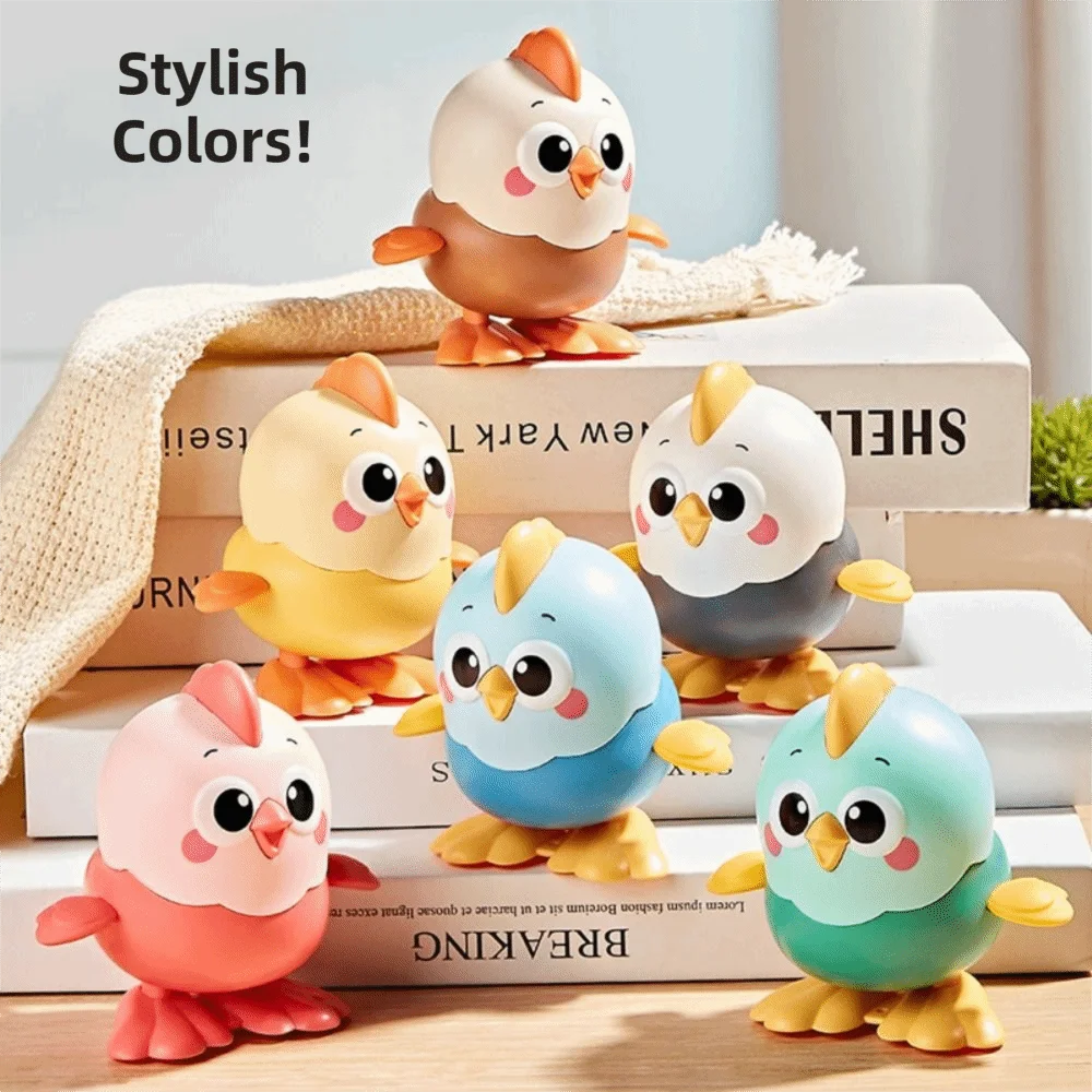 

Заводная игрушка-петушок с ярким дизайном, забавными движениями, прочной конструкцией, в форме маленького животного, с функцией качания, интерактивная