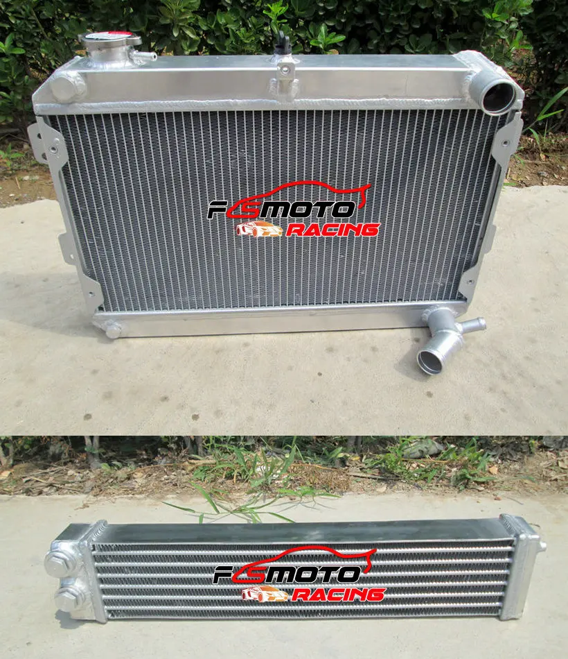 Aluminum Radiator + Oil Cooler For Mazda RX7 RX 7 Series 1 2 3 S1 S2 S3 SA FB 1979 1980 1981 1982 1983 1984 1985 79 80 81 82 MT