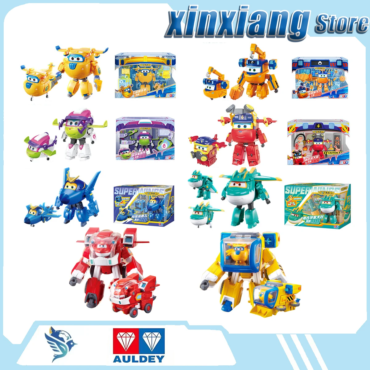 

AULDEY Cartoon Characters In Anime And Manga Super Flying Robot Transforming Suit For Professional Use Children’S Toys Wonderful