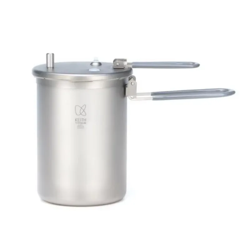 Outdoor Pure Titanium Rice Cooker Cooking Saucepan Camping Picnic Supplies Rice Stew Set Pot