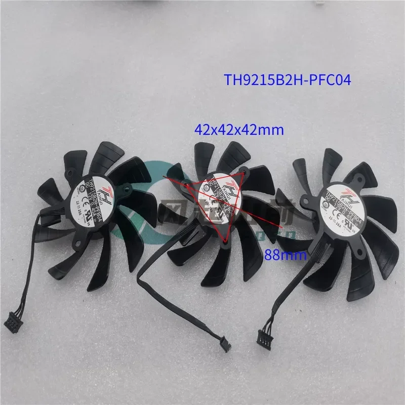 for Gainward GeForce RTX 3070 3080 3080Ti Graphics Card Cooling Fan Replacement TH9215B2H