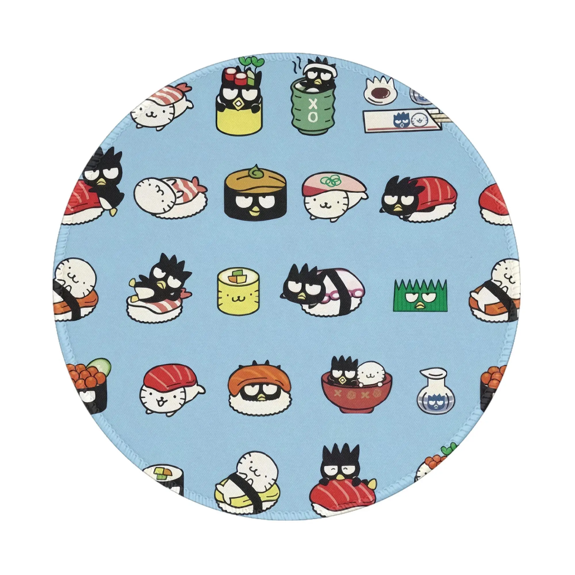 

Badtz Maru 8in Round Mouse Pad Desk Pad Laptop Mouse Mat for Office PC Computer Keyboard Non-Slip Rubber Desk Mat