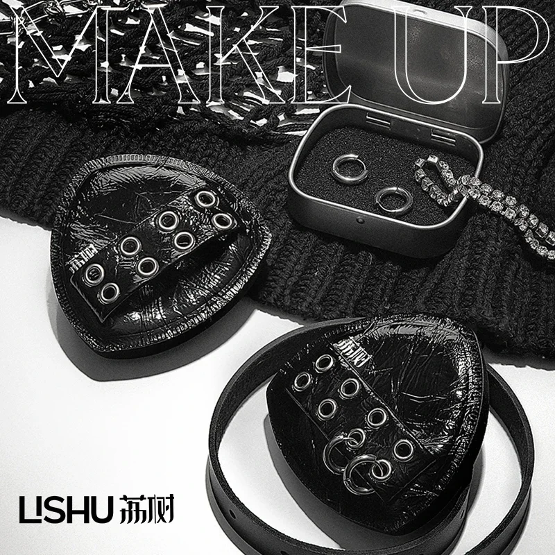 Lishu 2PCS Punk Black Pineapple Powder Puff Air Cushion Dual Use Wet and Dry Makeup Puff Ultra Soft Makeup Egg
