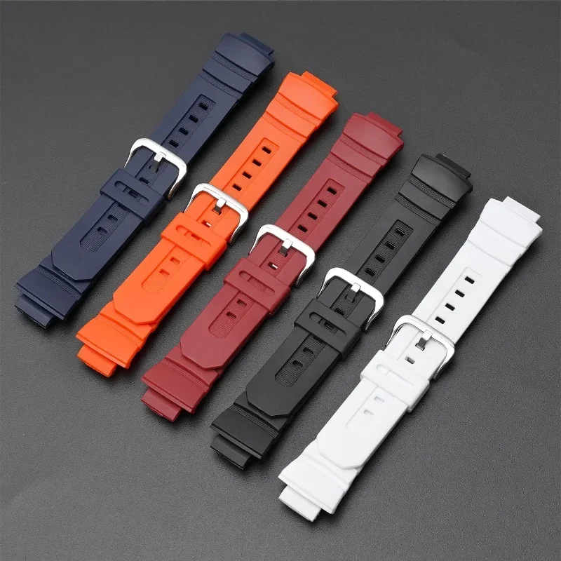 Zwarte Hars Horlogeband voor Casio G-SHOCK AW-591 AW-590 AWG-M100 101 G-7700 G-7710 Mannen Sport Waterdichte Rubberen Armband Band