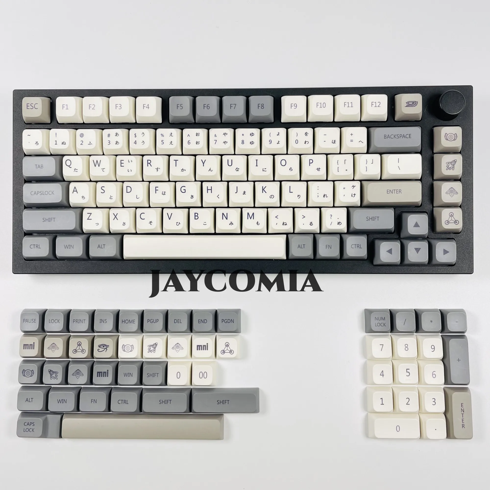 JCM XDA PBT Keycaps English/Japanese/Russian/Korean Qishi Keycap Dye Sub 133 Keys For Gaming Mechanical Keyboard Custom DIY