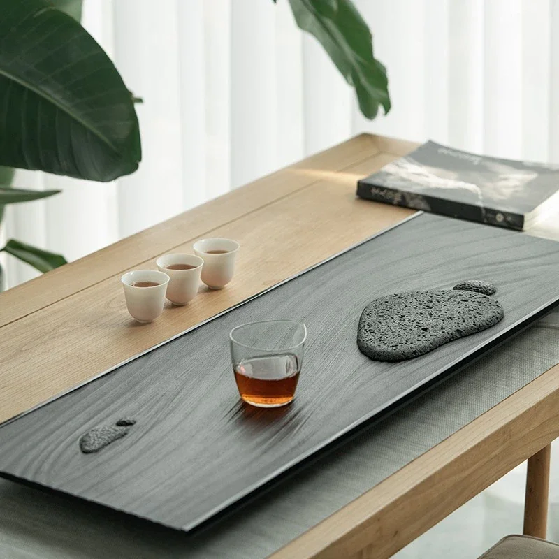 صينية شاي Wujinshi 2025 صينية شاي للأعمال المنزلية الجديدة صينية تصريف المكتب