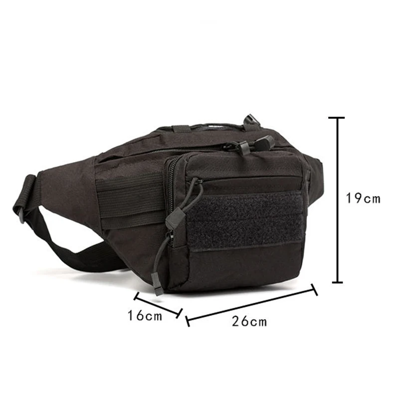 Men Waist Fanny Pack Belt Bag Tactical Motorcycle Rider Sports Climb Camping Nylon Male Tool Sling Chest Hip Bum Bag