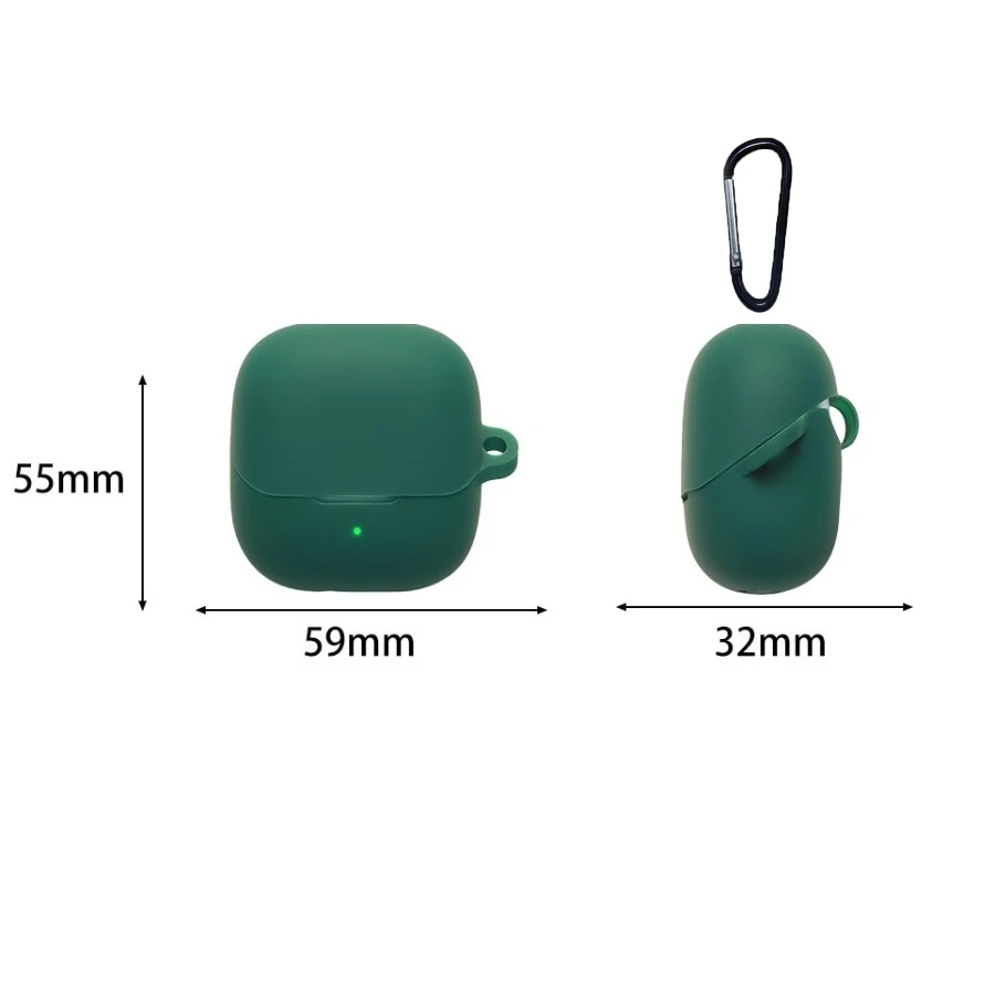 For Baseus BS1NC Case Solid Color Silicone Shockproof Bluetooth Earphone Cover for Baseus BS1 NC  hearphone box fundas