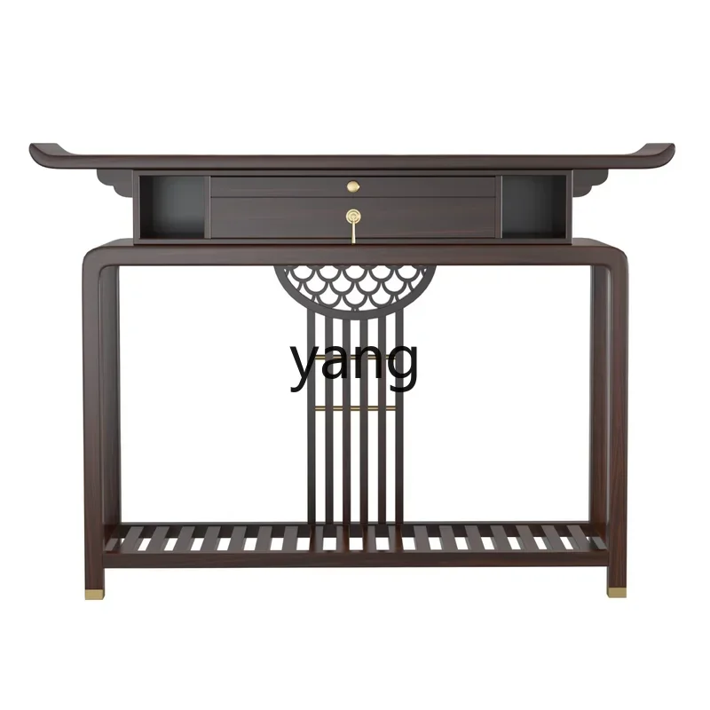 CX new Chinese-style solid wood Xuanguantai incense case Buddhist platform for household use against the wall