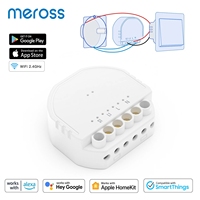 Meross Homekit WiFi In-Wall Smart DIY Switch Wireless 1 Gang 1 Way Light Switch Module For Alexa Google Home SmartThings