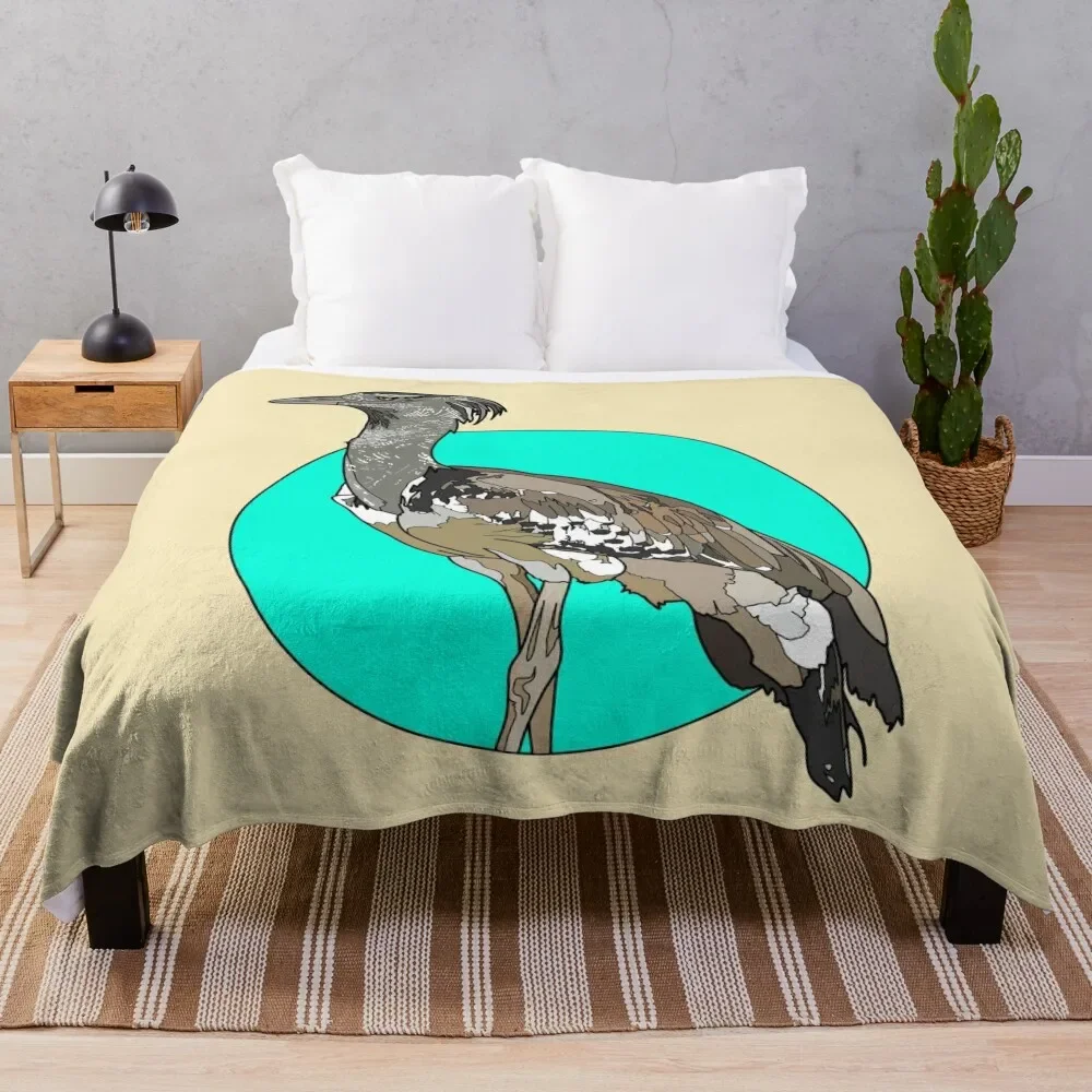 Kori Bustard Regalo para amantes de las aves Bustardas Manta portátil ligera para viajes y camping
