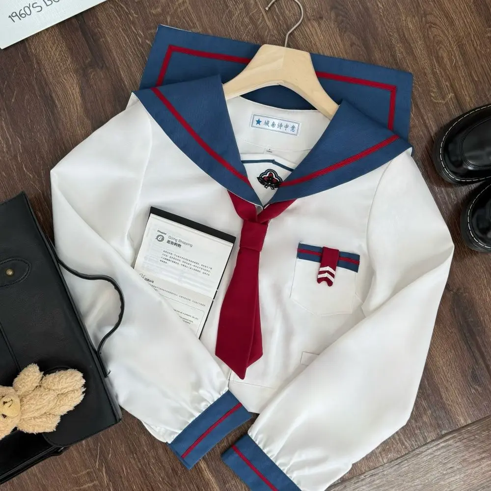 JK Suit Abito da marinaio Uniforme Anime Blu Stile giapponese Forniture scolastiche Senso Gioco di ruolo Ragazza carina