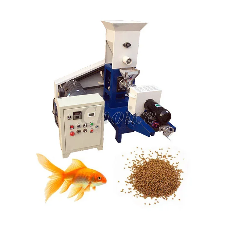 

40-50KG/H Floating Fish Feed Extruder Cat Dog Pet Food Making Machine Feed Pellet Processing Equipment Plant