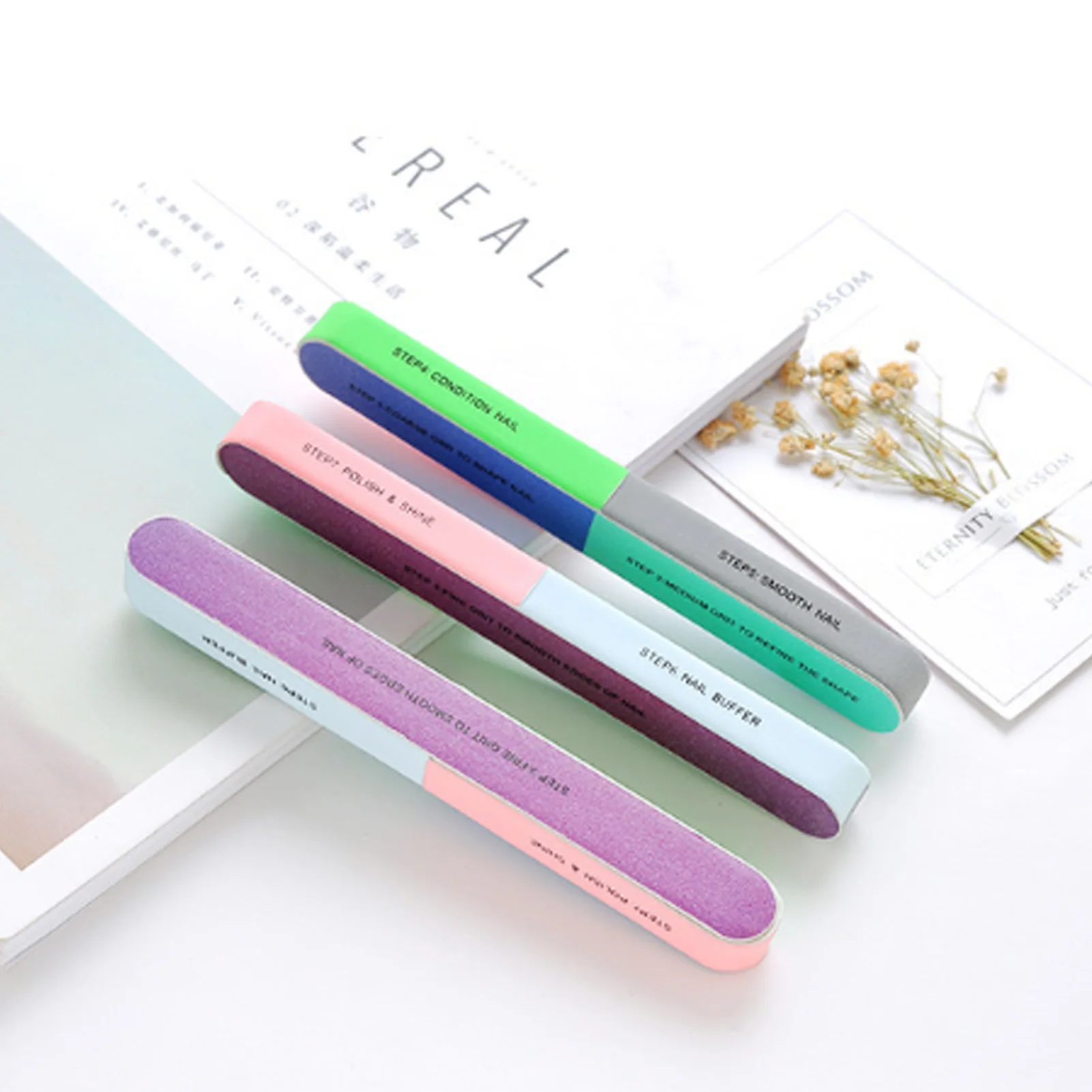 Professional Nail File Sanding Block Durable For Manicure Art Shaping Polishing Buffing Tool Set Professional Nail Care Kits