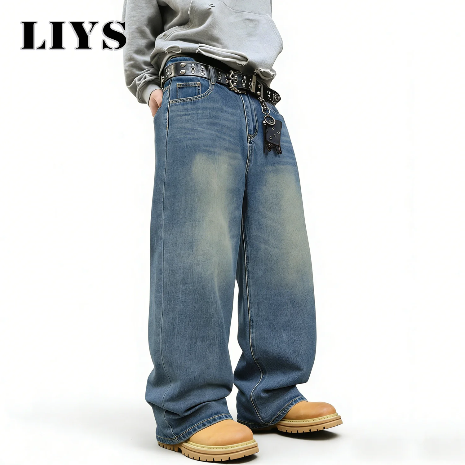 LIYS กางเกงยีนส์ขากว้างทรงหลวม - Men'S Fashion With Baggy Jeans บทวิจารณ์และราคา