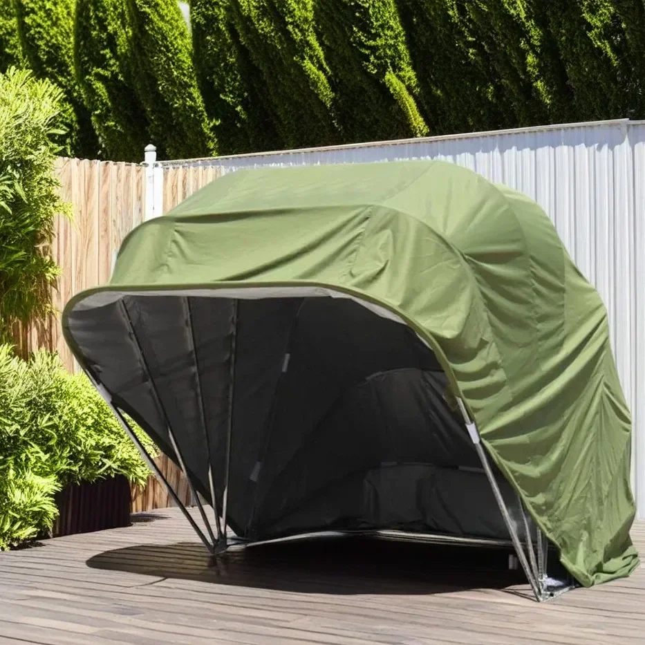 Amas 2024 5.5*2.5*2.3m Sports Style Car Tent Shading garage with Steel and Oxford Cloth UV Protection for Outdoor Use