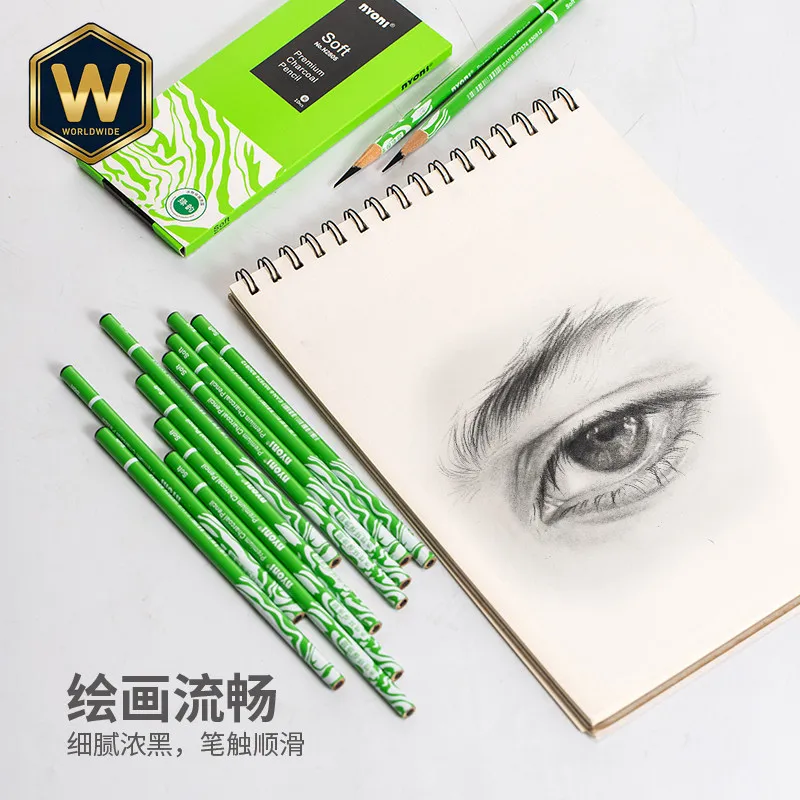 

For NioNi Charcoal Pencil Sketch Pencil Set Soft Charcoal Drawing Tool Carbon Pen Soft Charcoal Water-Based Paint