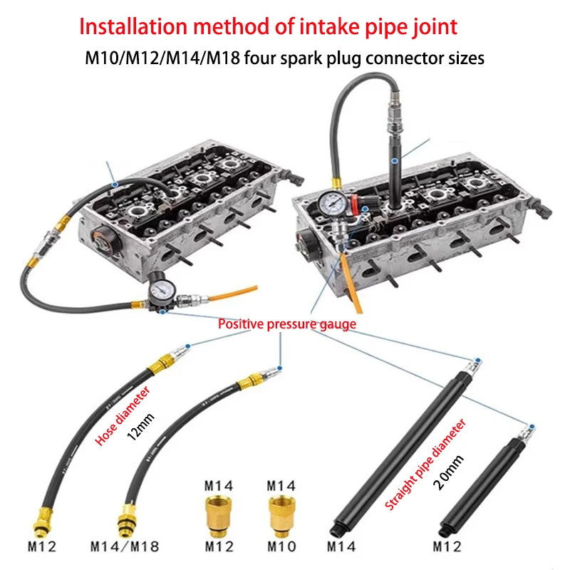 Cylinder Head Service Set Tool Kit Valve Spring Compressor Removal Installer For BMW Replacement Valve Oil Seal Tool