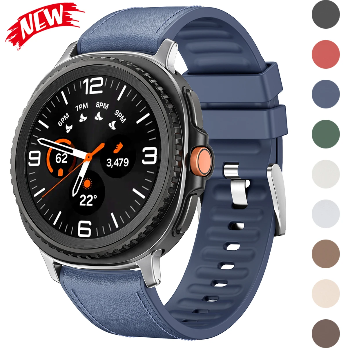 Offizielles Lederarmband ohne Lücken für Samsung Watch 8 Classic Watch 8 40 mm 44 mm Band für Galaxy 8 Classic 46 mm Armbandzubehör