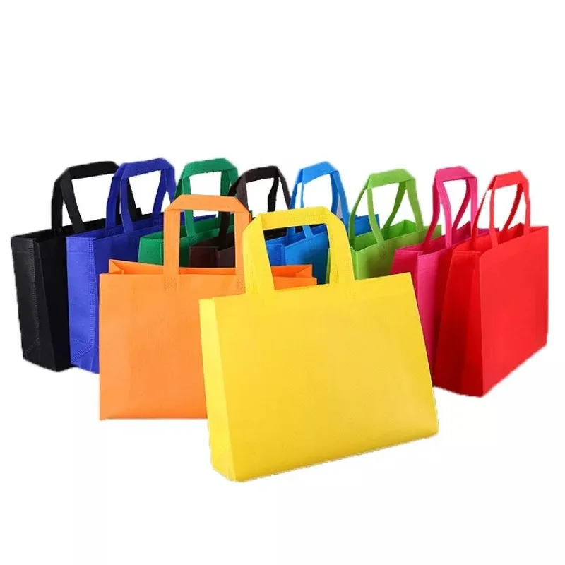 10/20/50pcs Thickened Nonwoven Tote Bag Wholesale Gift Bags Packaging Bags Promotional Shopping Bag for Business