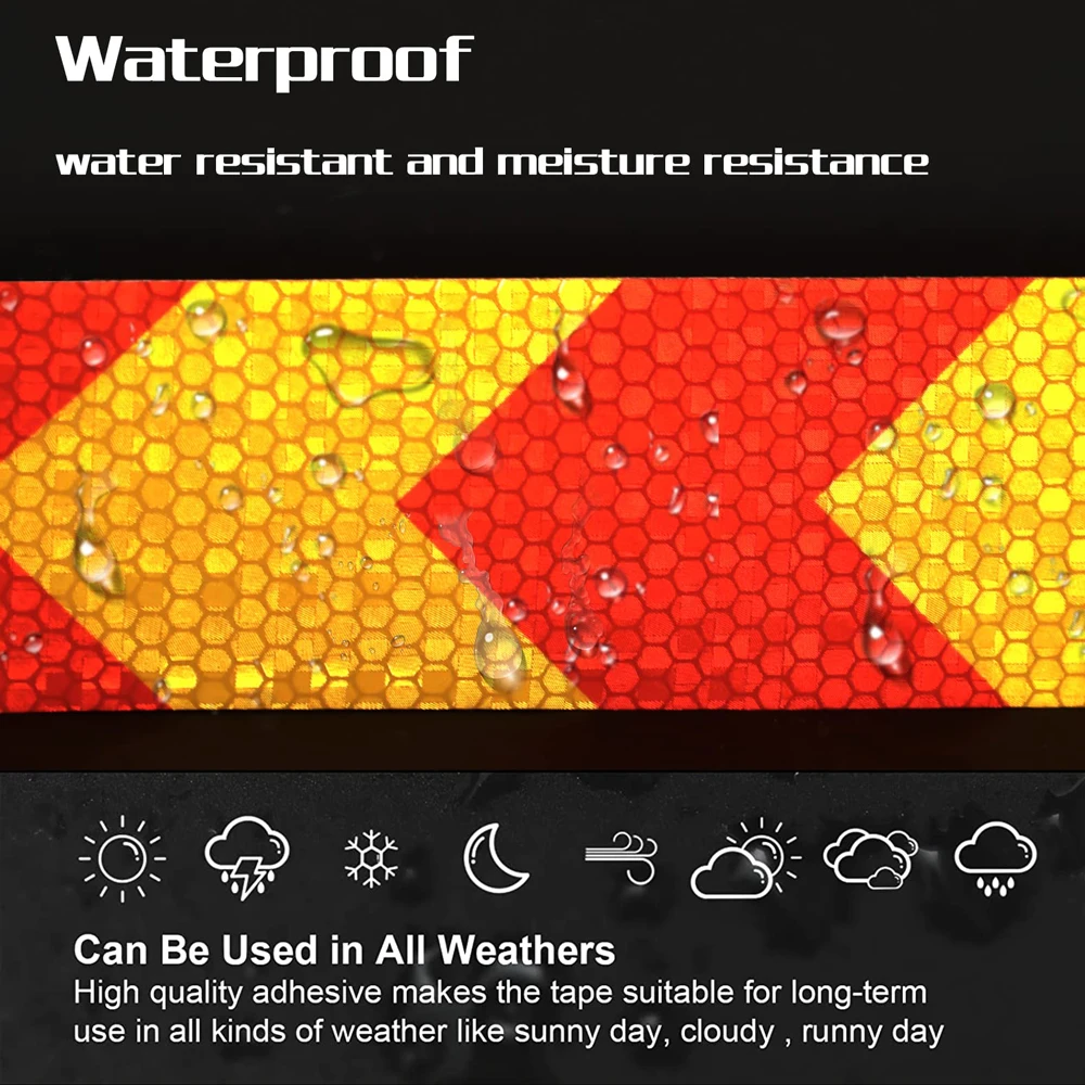 트레일러용 자체 접착 화살표 방수 고강도 자동차 반사 테이프, 롤 당 5cm x 25m