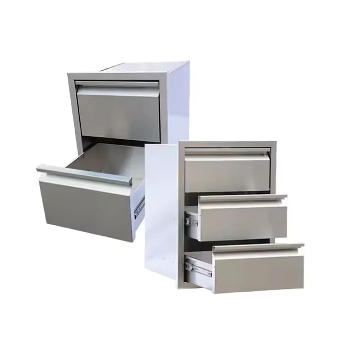Stainless Steel Worktable Workbench Locking Drawer Locker Bucket Door Table Low Cabinet File Cabinet Bedside Cabinet Restaurant