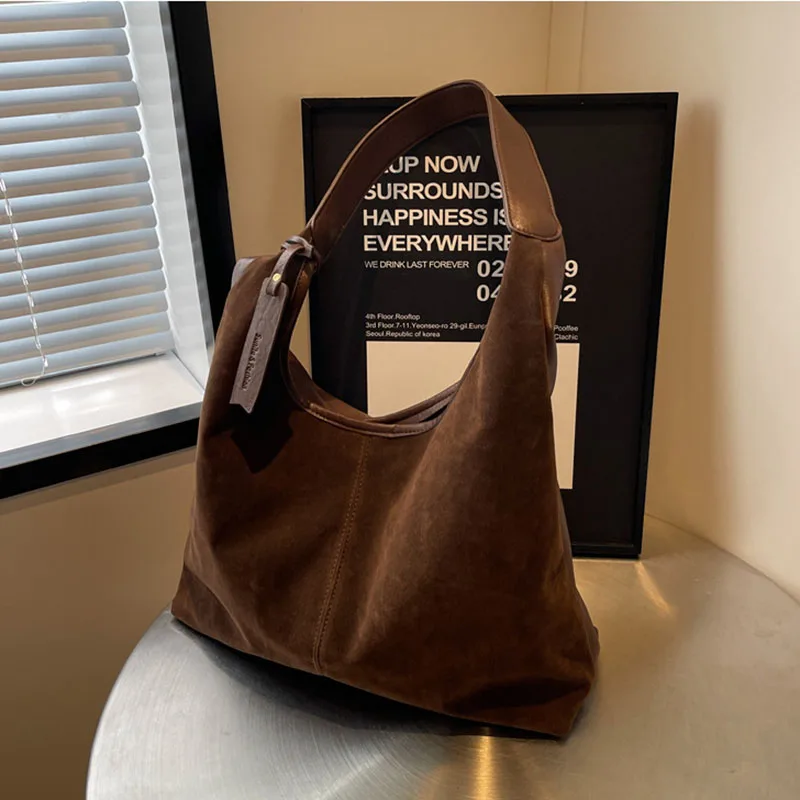 

New Stylish Versatile Large Capacity Tote Bags Women Single-shoulder Bag Casual Outdoor Retro Commuting Shopping Handbag Bolsa
