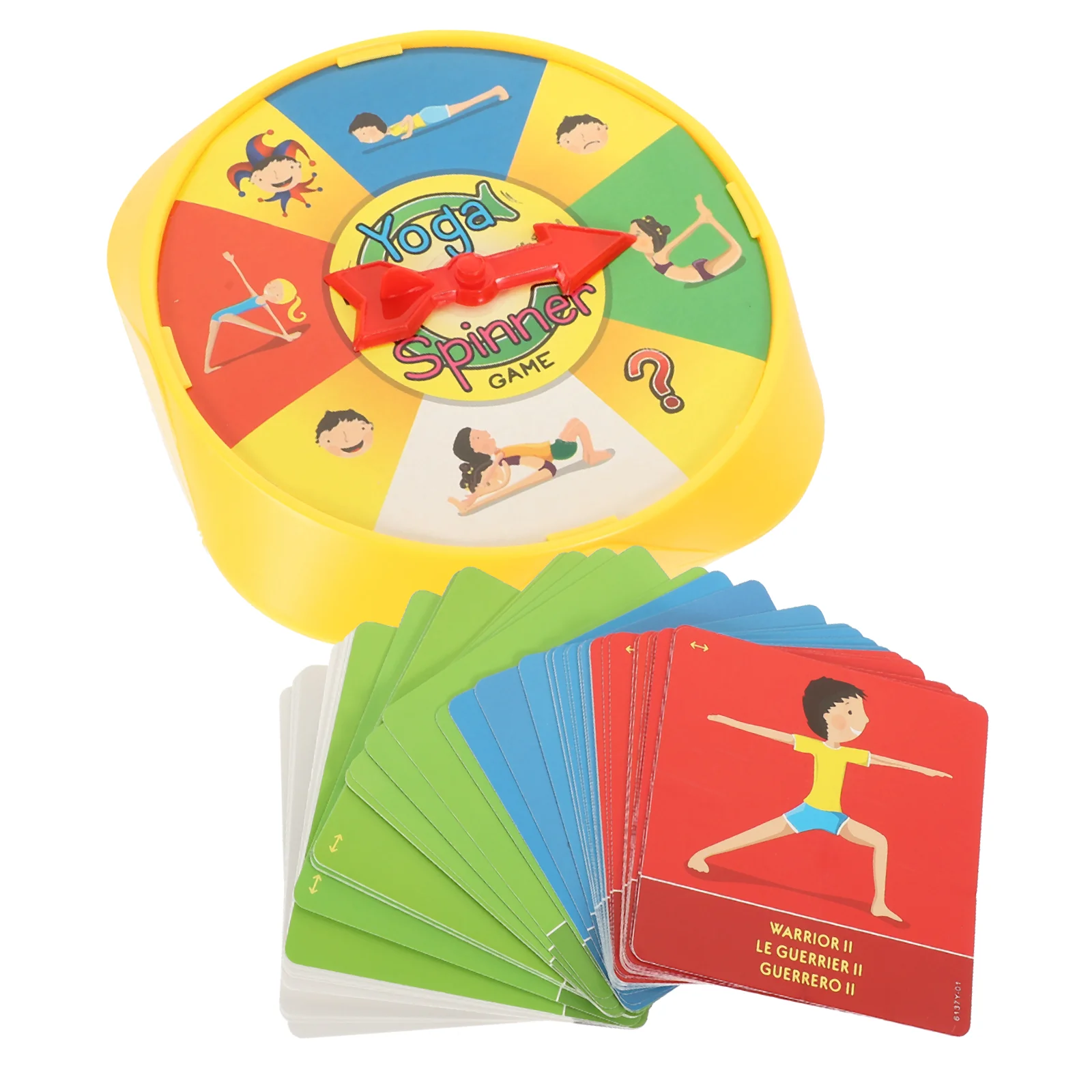 Rompecabezas Juego de cartas deportivas Juguetes educativos para niños Rueda giratoria Posa de yoga de plástico