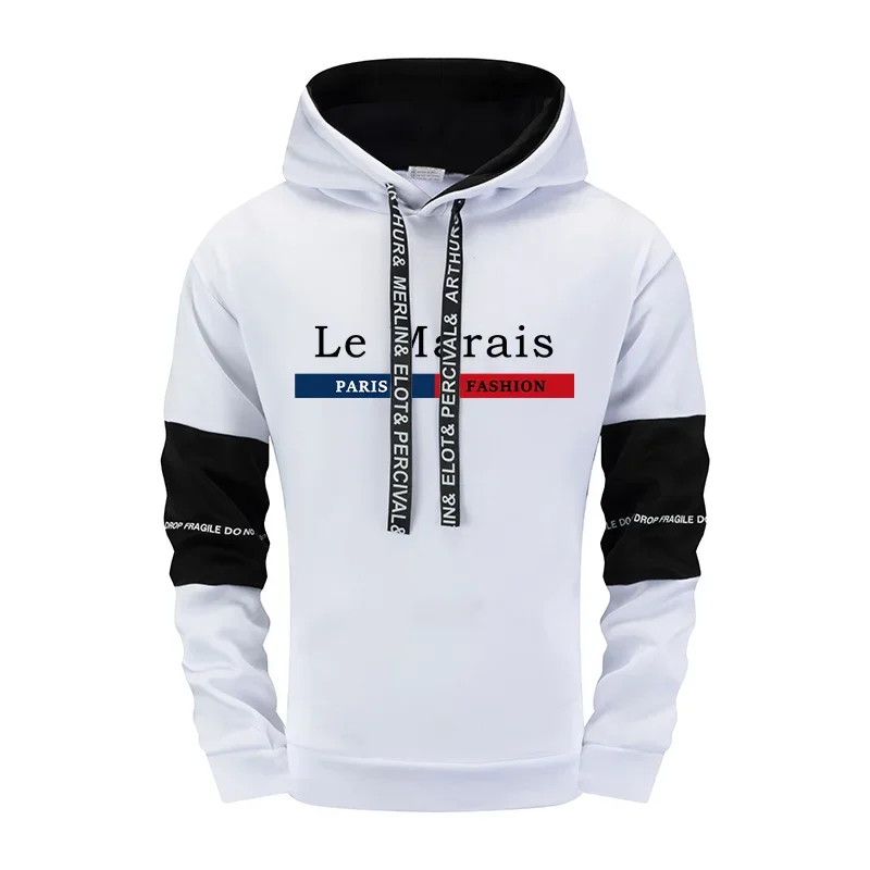 Mens Hoodie Printing Casual Sweatshirts Sweatpants Daily Sports Jogging Mens Clothing Outdoors Versatile Street Tops Pants 2025