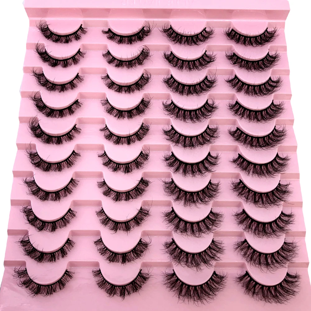 Neu: 20 Paar Natürliche Dicke Künstliche Wimpern, Lange 6D Nerz-Wimpern für Make-up und Wimpernverlängerung – Detail 4