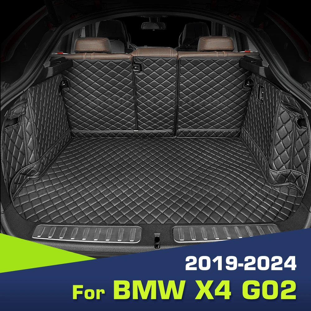 

Auto Full Coverage Trunk Mat For BMW X4 G02 2019-2022 20 21 Car Boot Cover Pad Cargo Liner Interior Protector Accessories