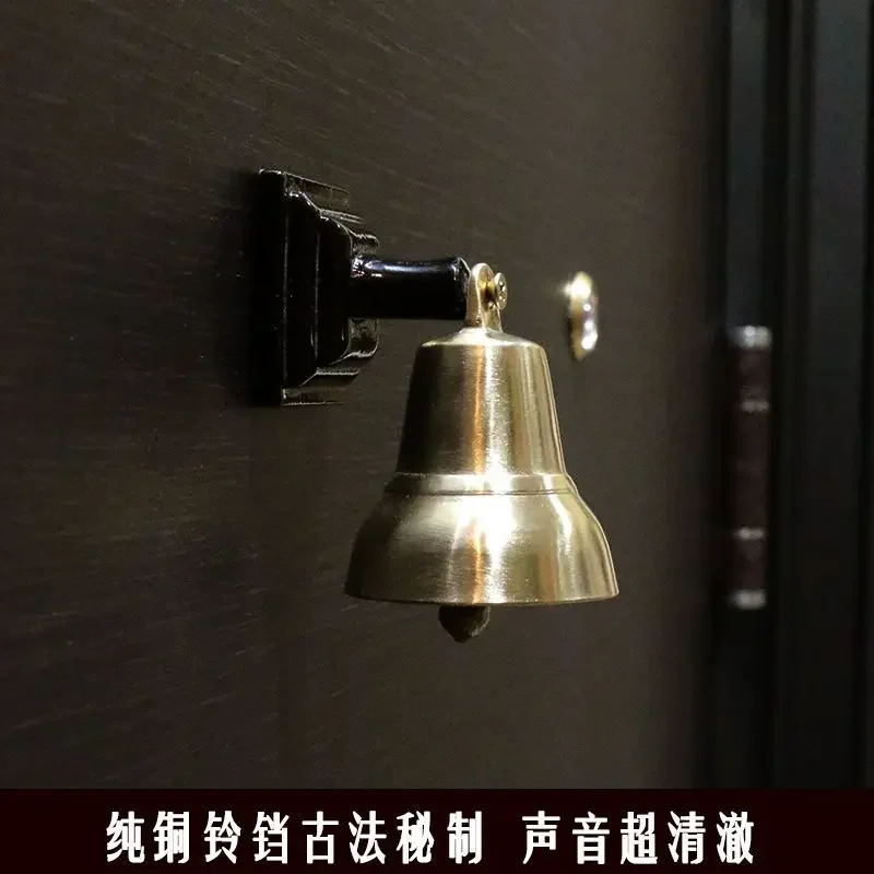 Pure copper entry door bell with hanger Japanese bell wind chime door opening pendant