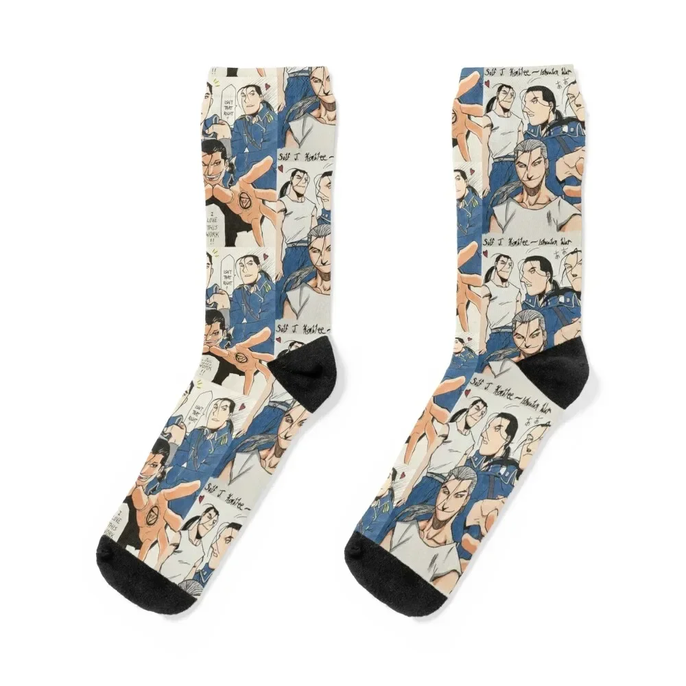 

Solf J. Kimblee - Ishvalan War Collage Socks Lots happy with print Socks Men's Women's