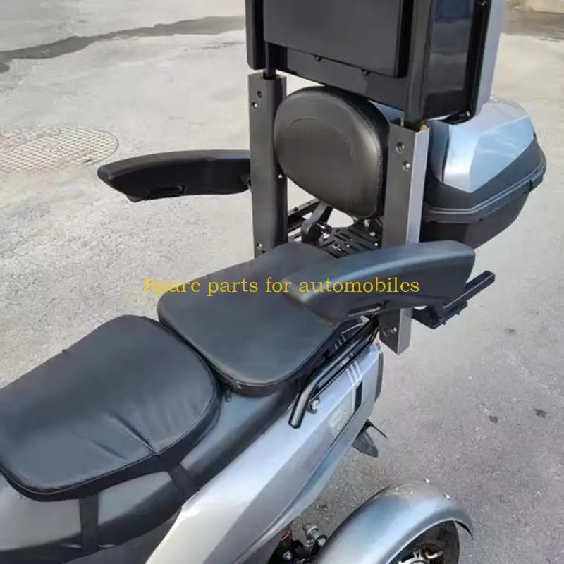 

H58F Scooter Passenger Handle Foldable Armrest Motorcycle Rear Child Safety Armrest Handrail Motorbike Accessories