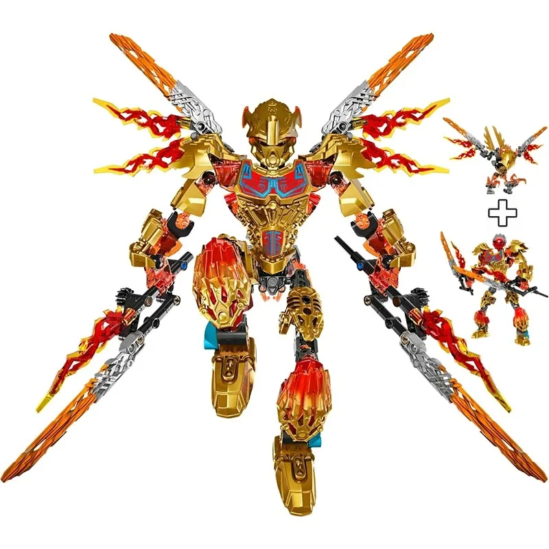 Warriors Actiefiguren Bionicle Bouwstenen Bricks 2in1 Lewa Tahu Onua Umarak de Destroyer Speelgoed Jongen Kid Kinderen Geschenken