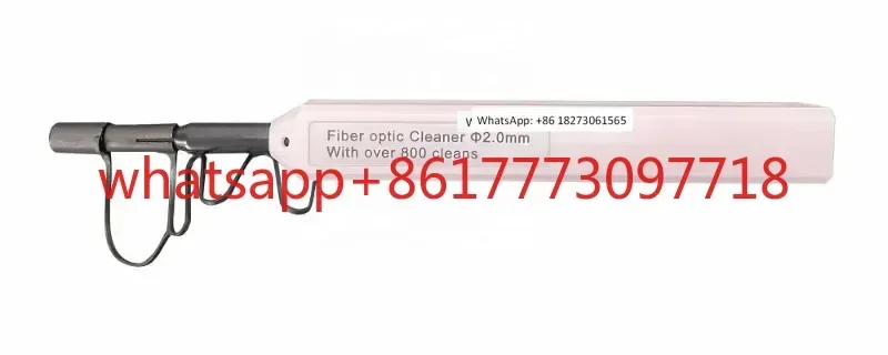 2pcs   Pen style one click 2.0mm fiber optic cleaner for 2.0mm SMPTE fiber optic connectors/adapters