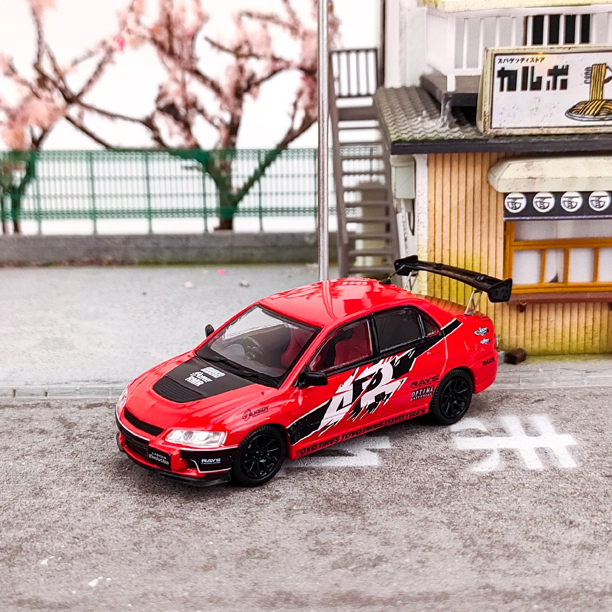 سرعة GT-Lancer EVO 9 نموذج سيارة دييكاست ، 1:64