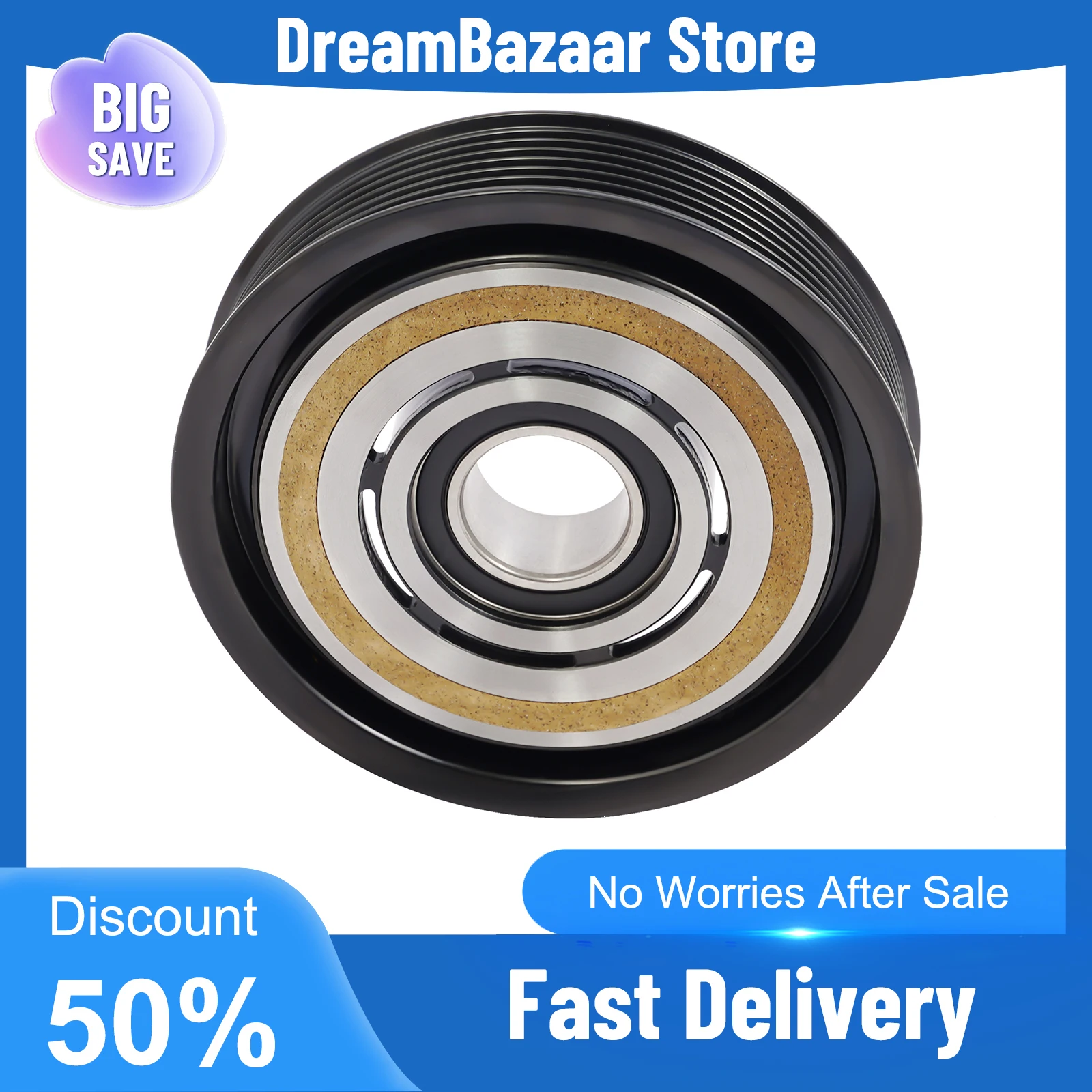 A/C قابض الضاغط لفائف مكيف الهواء مخلب استبدال 10S17E 7PK السيارات التيار المتناوب ضاغط مجموعة ملحقات لإصلاح السيارات