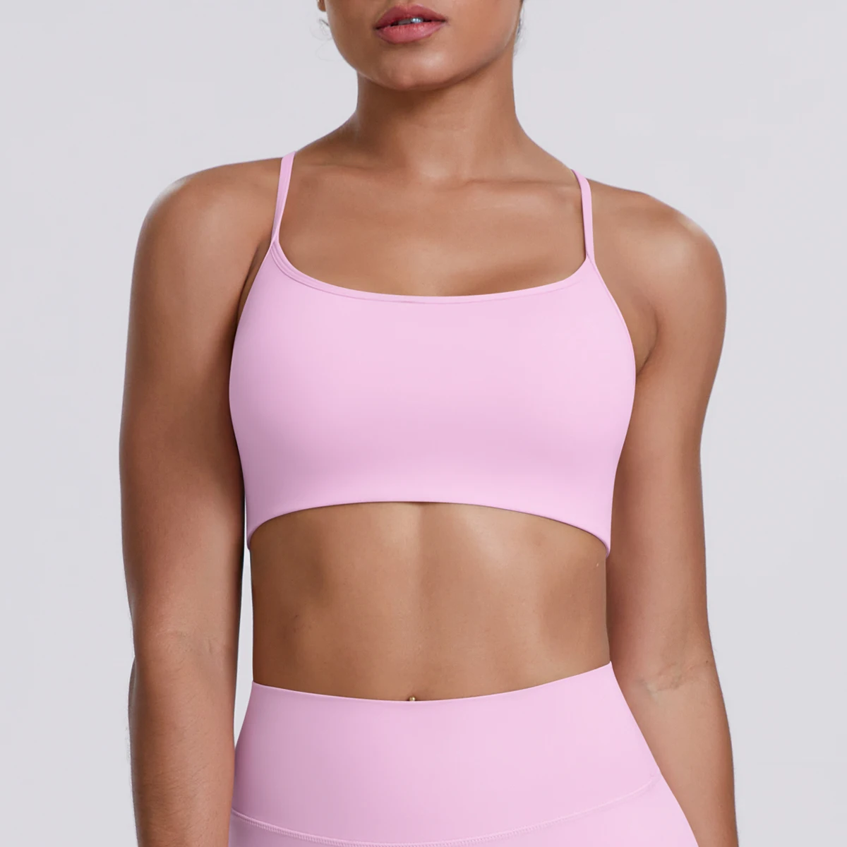 Sport-BH Nahtloses Yoga-Top Damen Fitness-Artikel Gym Active Wear Back Cross Workout Push-up Fitness Laufunterwäsche – Detail 12
