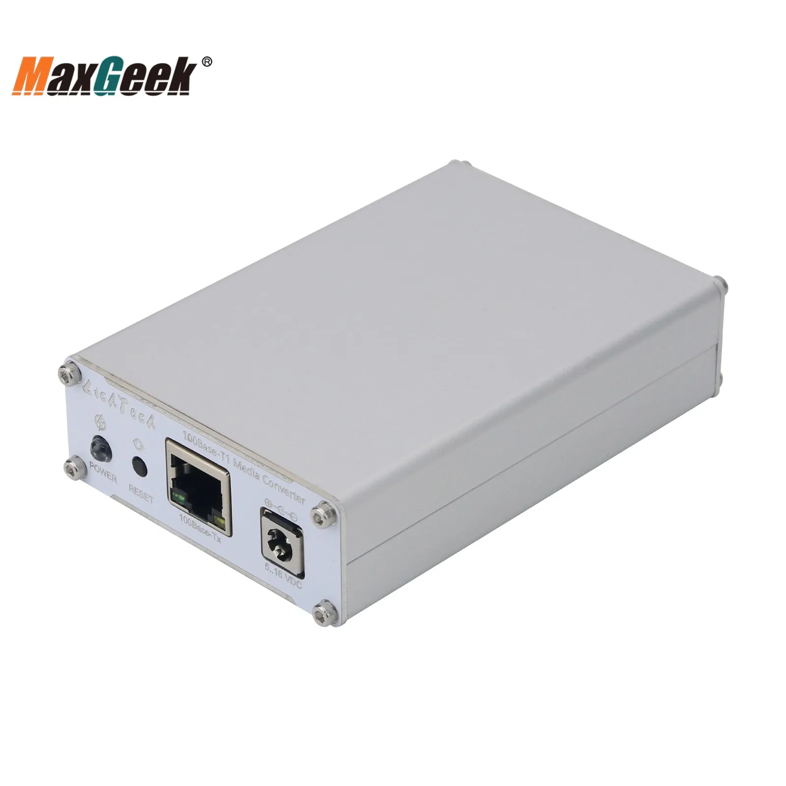 Maxgeek LichTech 100Base-T1 محول الوسائط 100Mbps محول إيثرنت للسيارات مع ضوء مؤشر الحالة #5