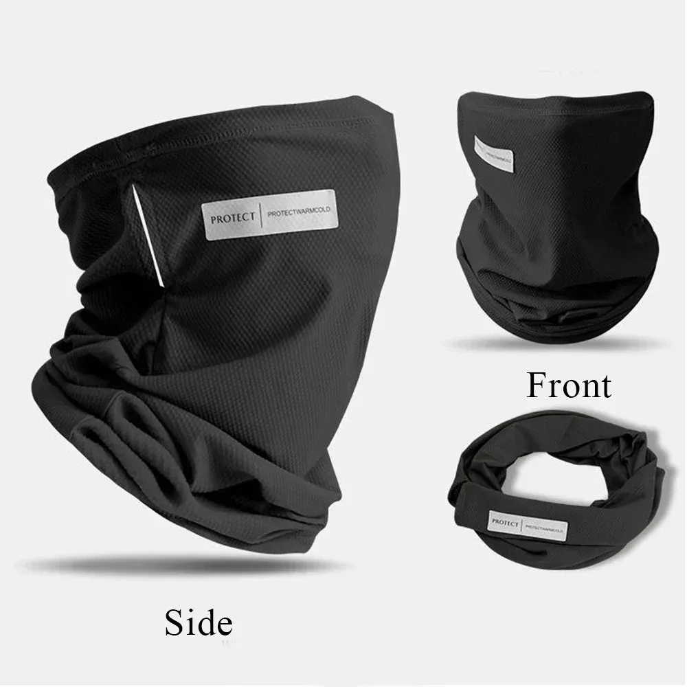 Unisex Face Scarf Breathable Ice Silk UV Sun Protection Mask Soft Adjustable Anti Ultraviolet Thin For Summer Outdoor Activities