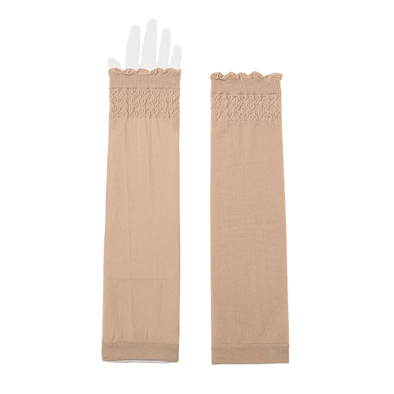 كم سفلي بحافة فطرية بلون سادة عربي جديد، أكمام بوليستر واقية من الشمس للربيع والصيف للنساء #5