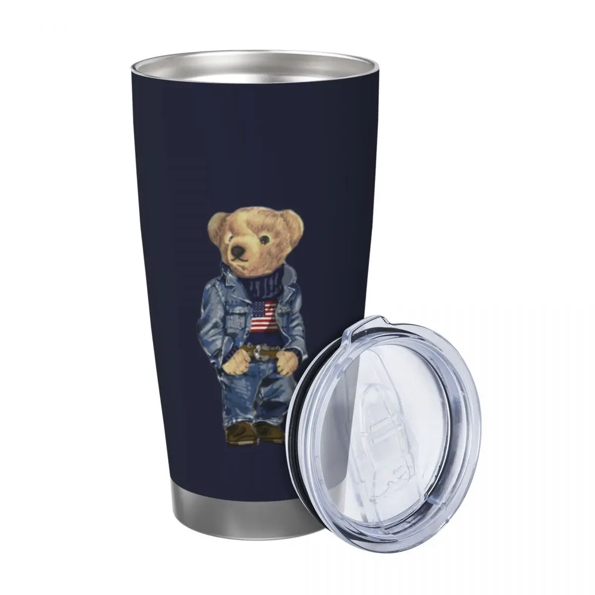 Ralph Bear 20oz Stainless Steel Insulated Thermal Coffee Car Cup Cold Hot Mugs Vacuum Flask