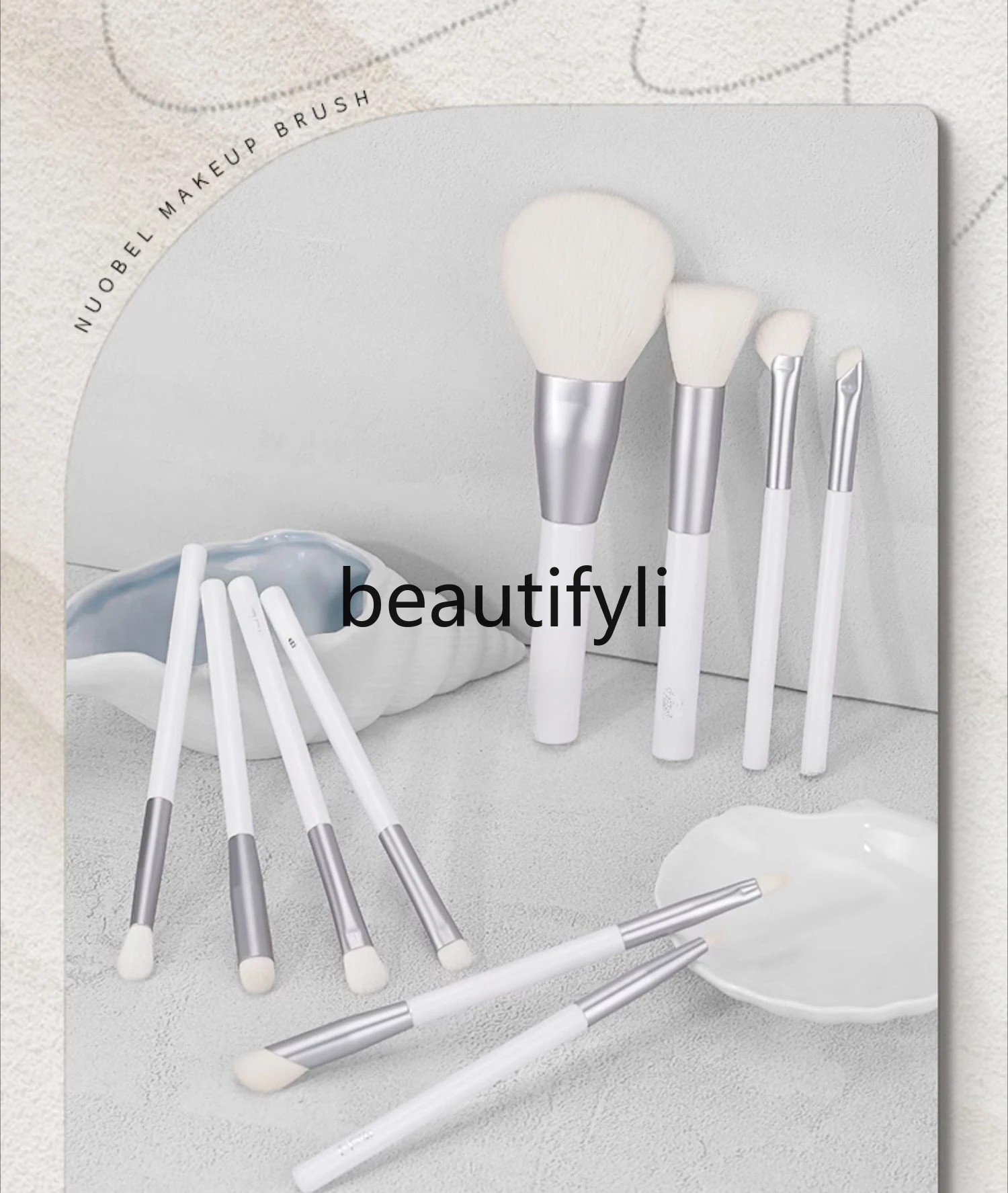 10 Makeup Brush Set Soft Pointillator Concealer Loose Powder Brush Eyeshadow Brush Wool