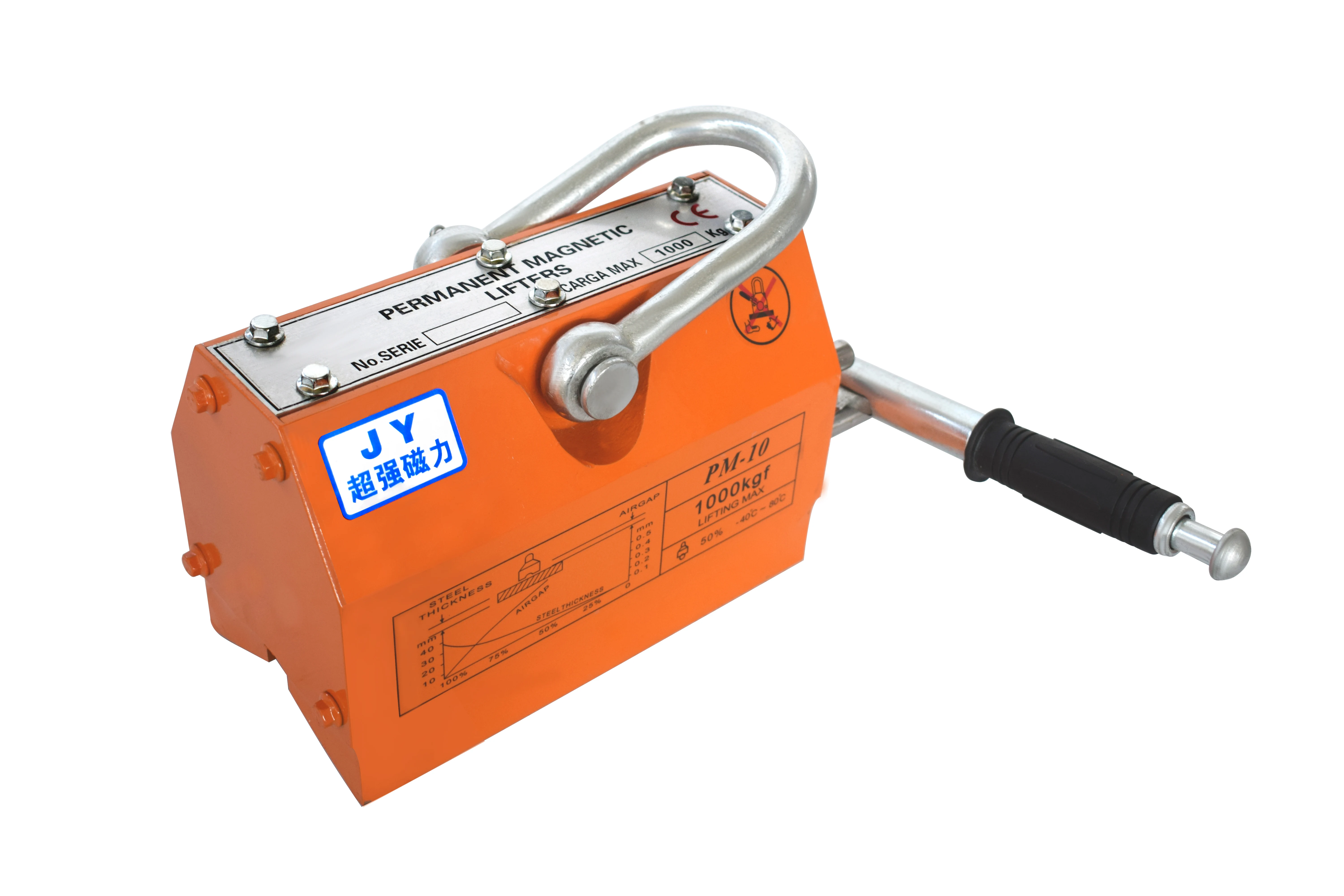 مغناطيس النيوديميوم القوي الدائم للخردة الفولاذية ذات الشكل الدائري 1000 كجم